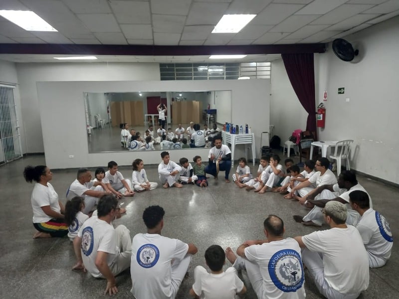 Roda de conversa com alunos